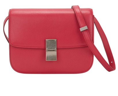 Classic Box Bag, &pound;1,300, Handbags, Pink, Leather, Front view